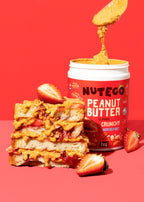 Peanut cream with nut pieces and sea salt