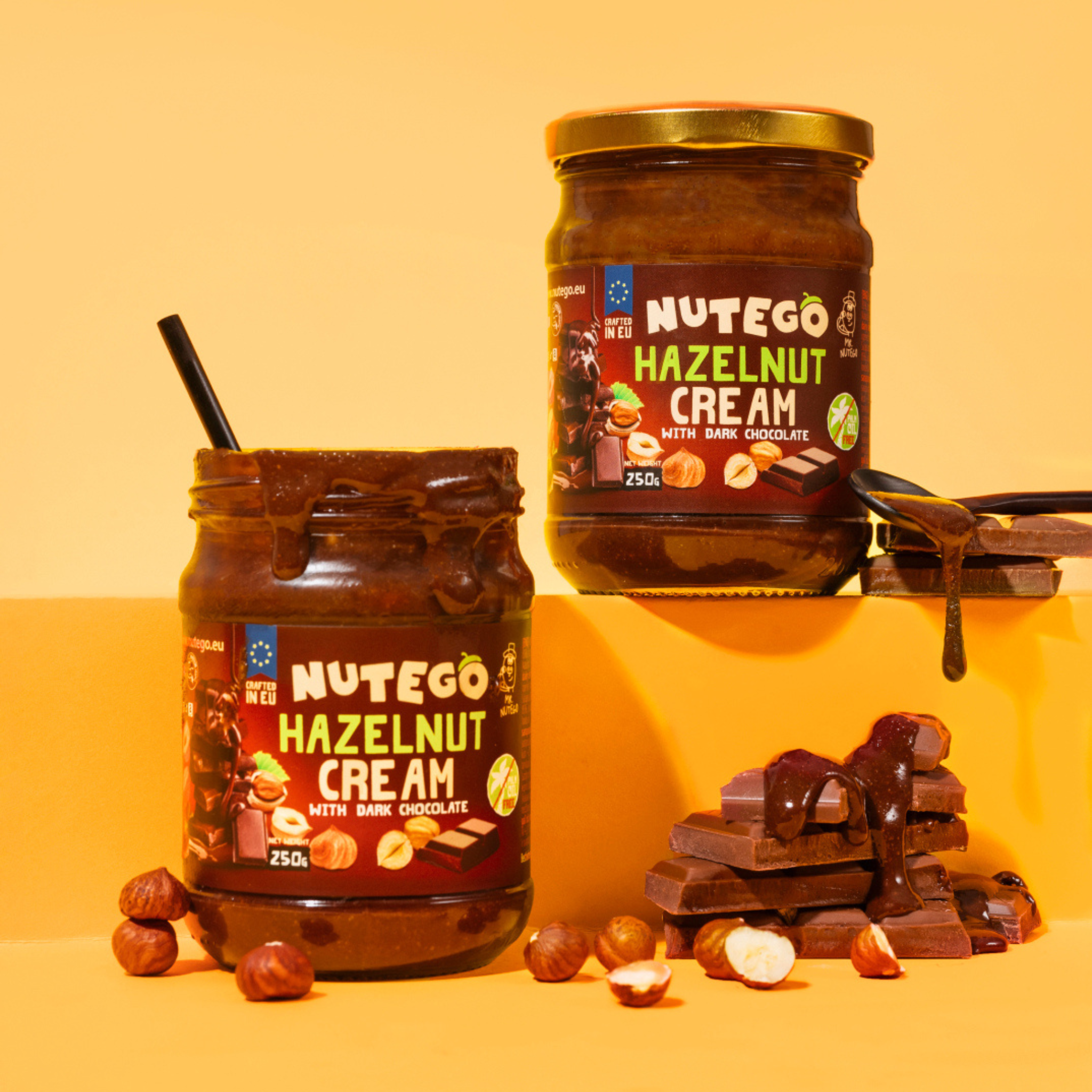 Lazdu riekstu krēms ar tumšo sokolādi