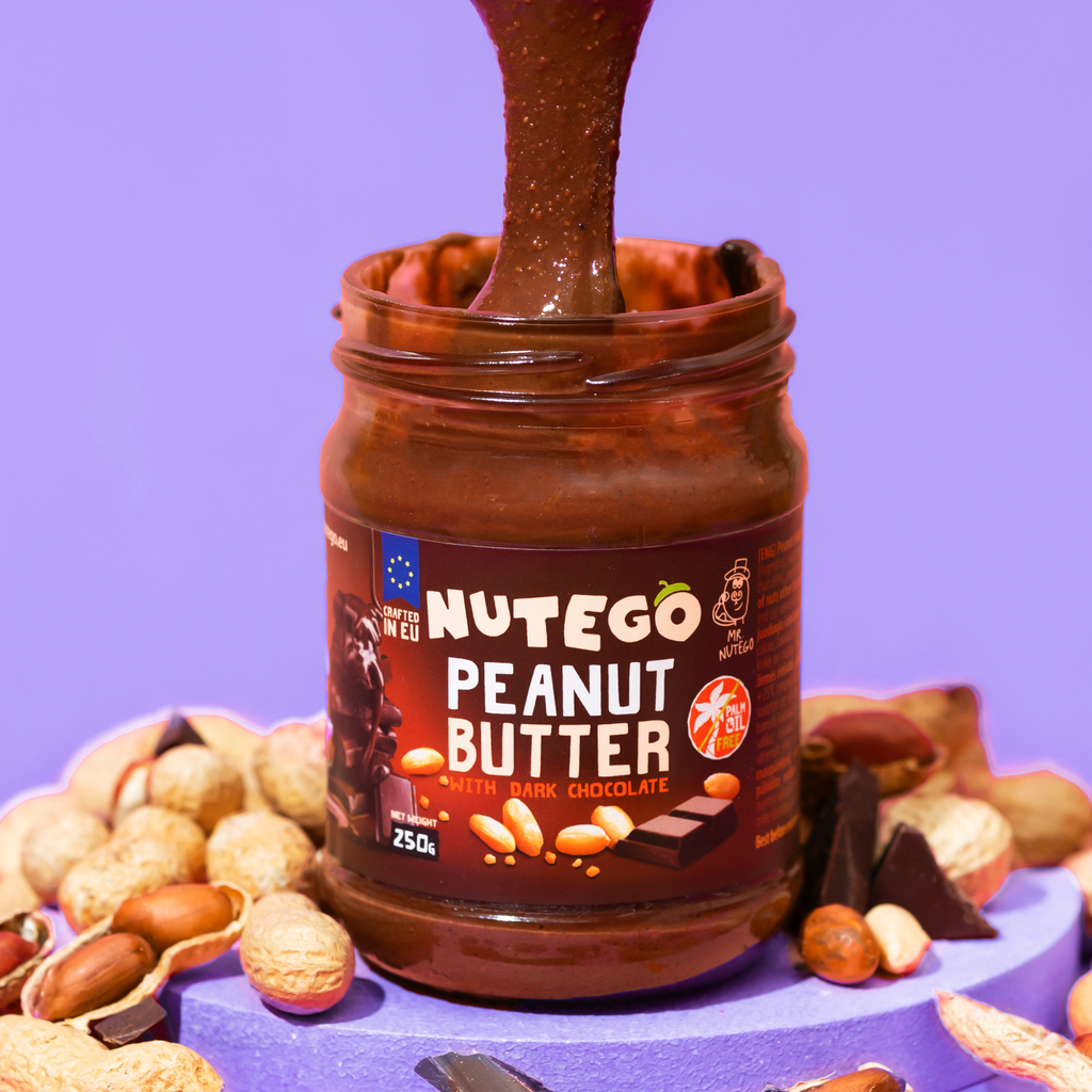 Peanut butter with dark chocolate