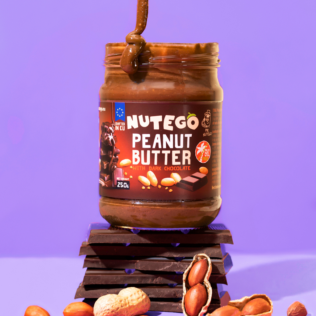 Peanut butter with dark chocolate