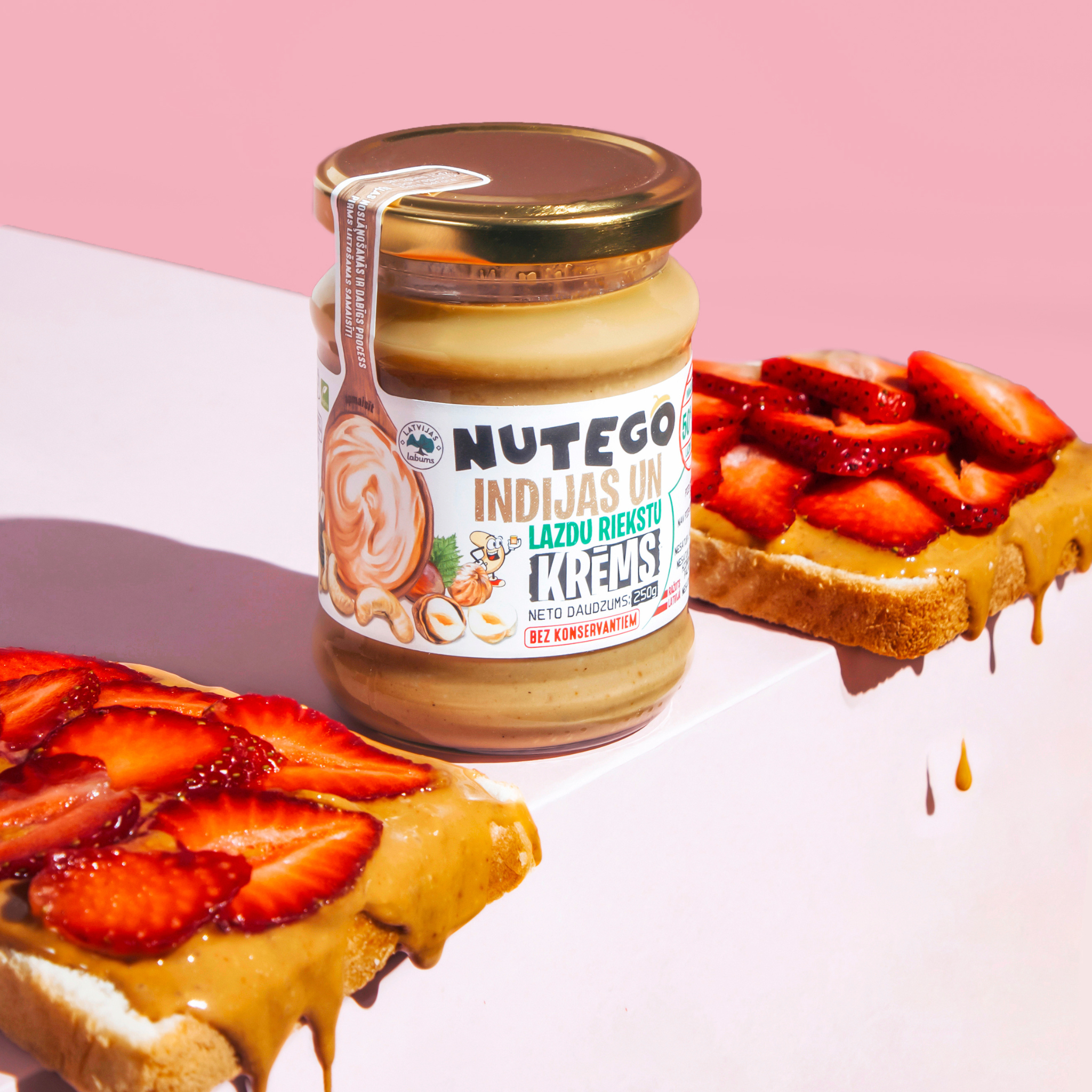 Lazdu un indijas riekstu krēms 50%/50%