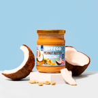 Peanut butter with coconut cream and honey