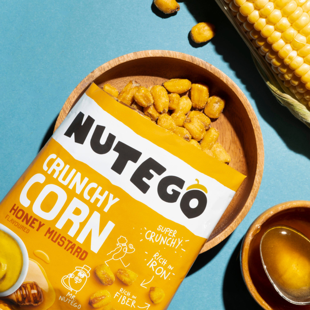 Traškūs kukurūzai su medaus ir garstyčių skoniu