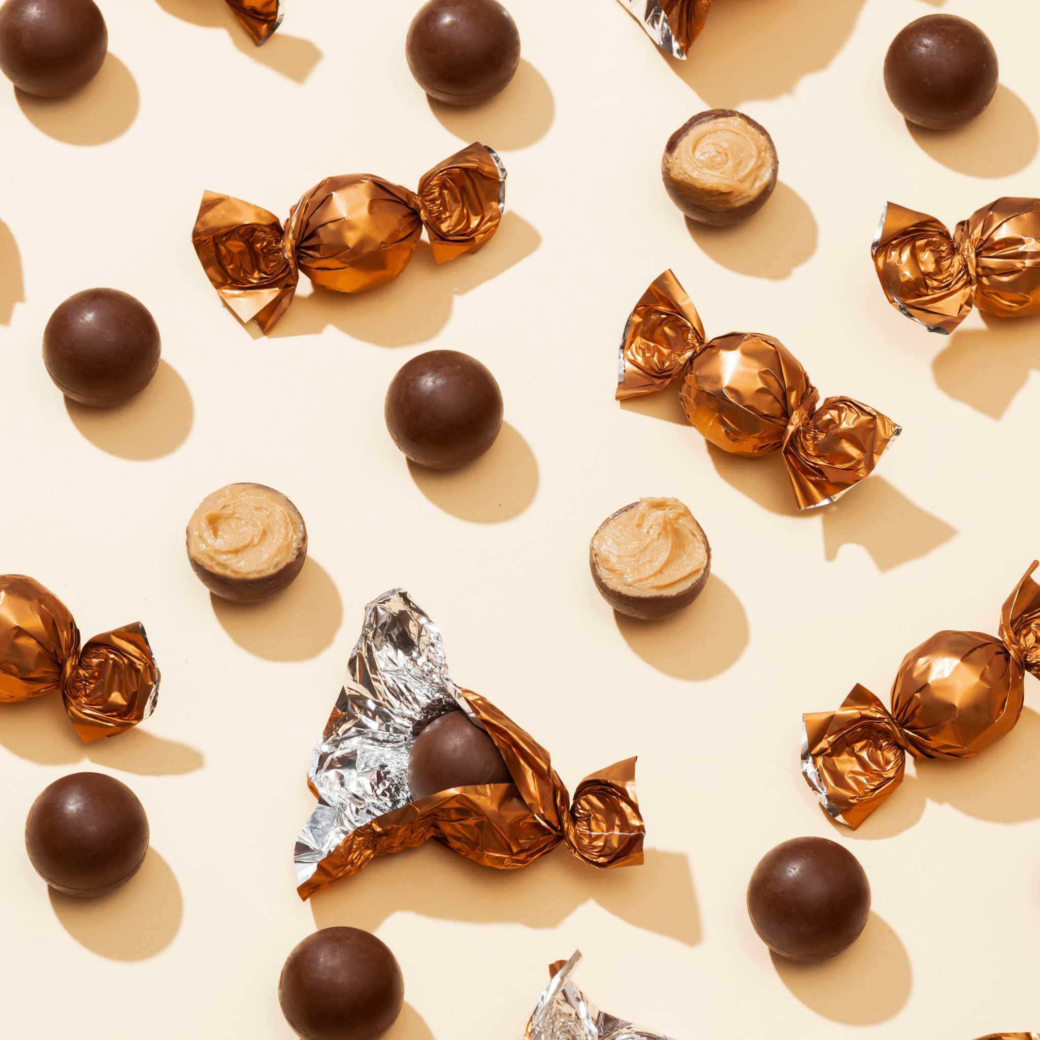 Piena trifeles ar zemesriekstu krēma pildījumu 70g