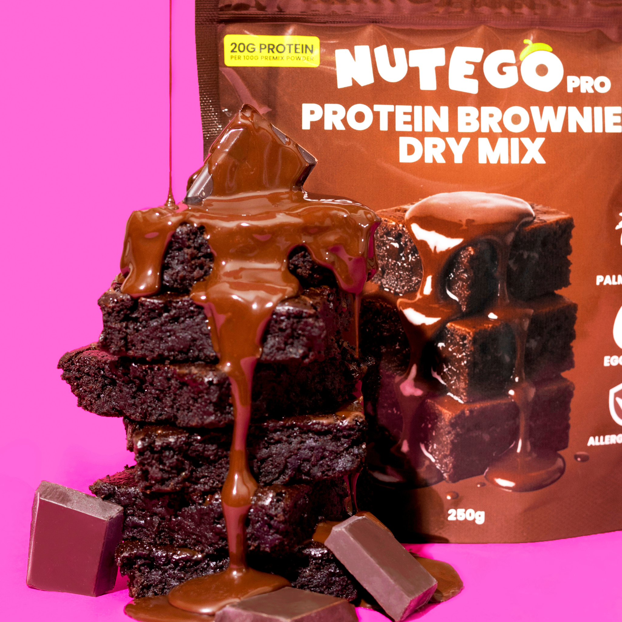 Proteīna braunija sausais maisījums 250g