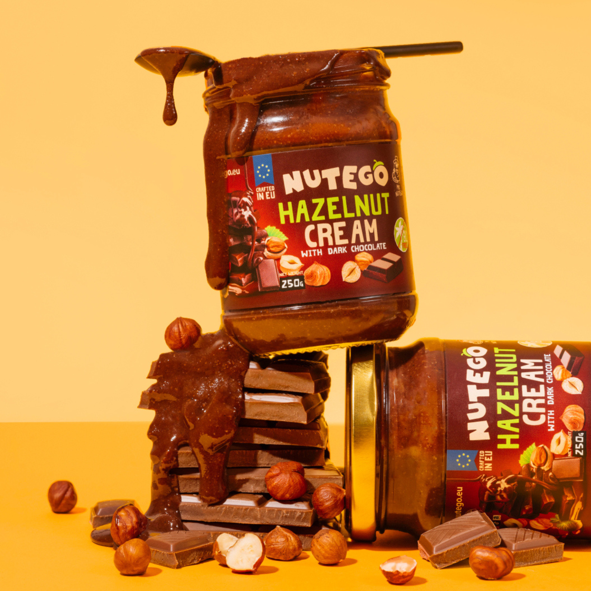 Lazdu riekstu krēms ar tumšo sokolādi