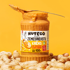 Zemesriekstu krēms ar riekstu gabaliņiem 100% – Bez cukura un bez sāls