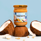 Peanut butter with coconut cream and honey