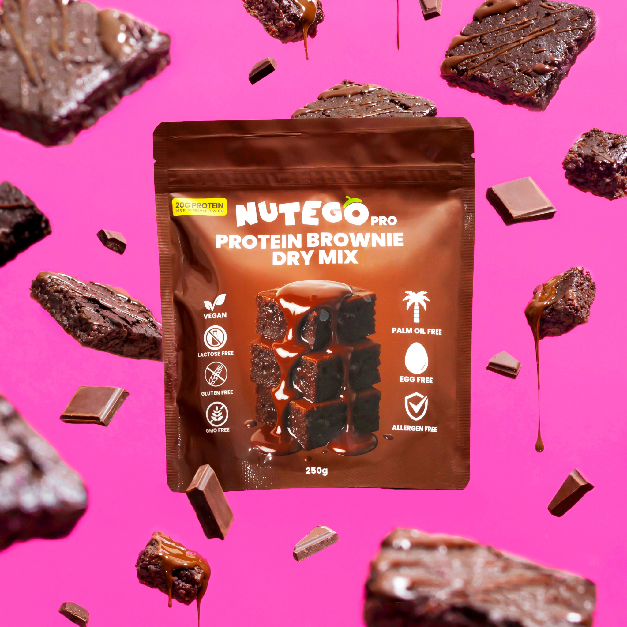 Protein brownie dry mix