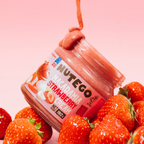 Makadamijos ir braškių kremas