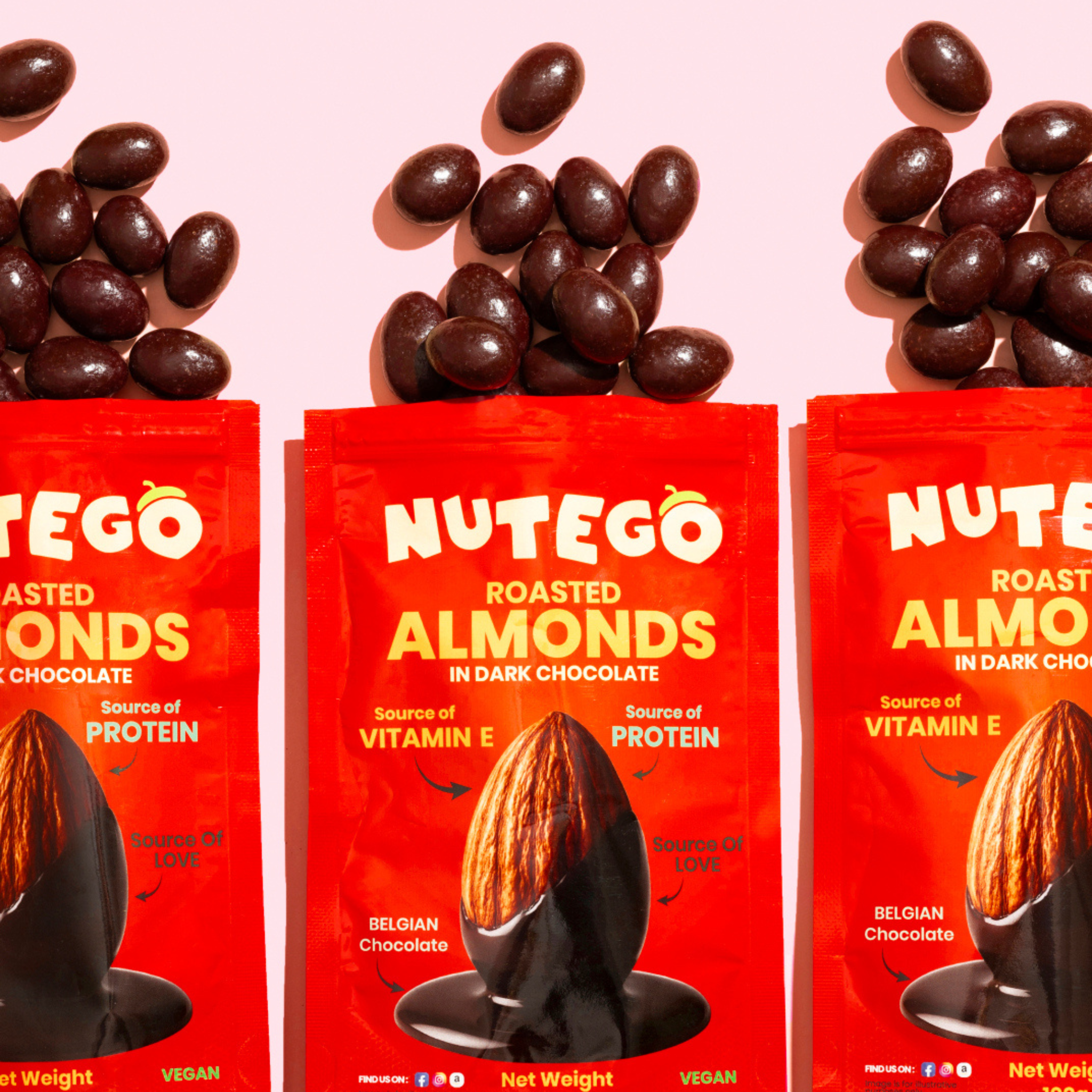 Mandeles tumšajā šokolādē 100g