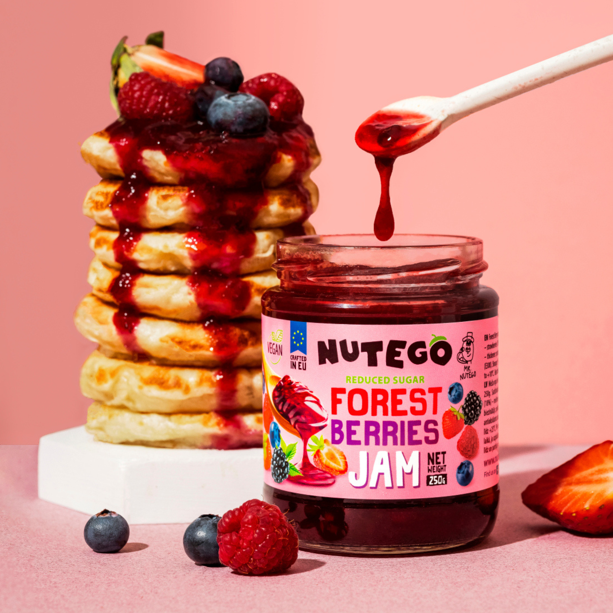 Metsa marjade moos vähendatud suhkru sisaldusega