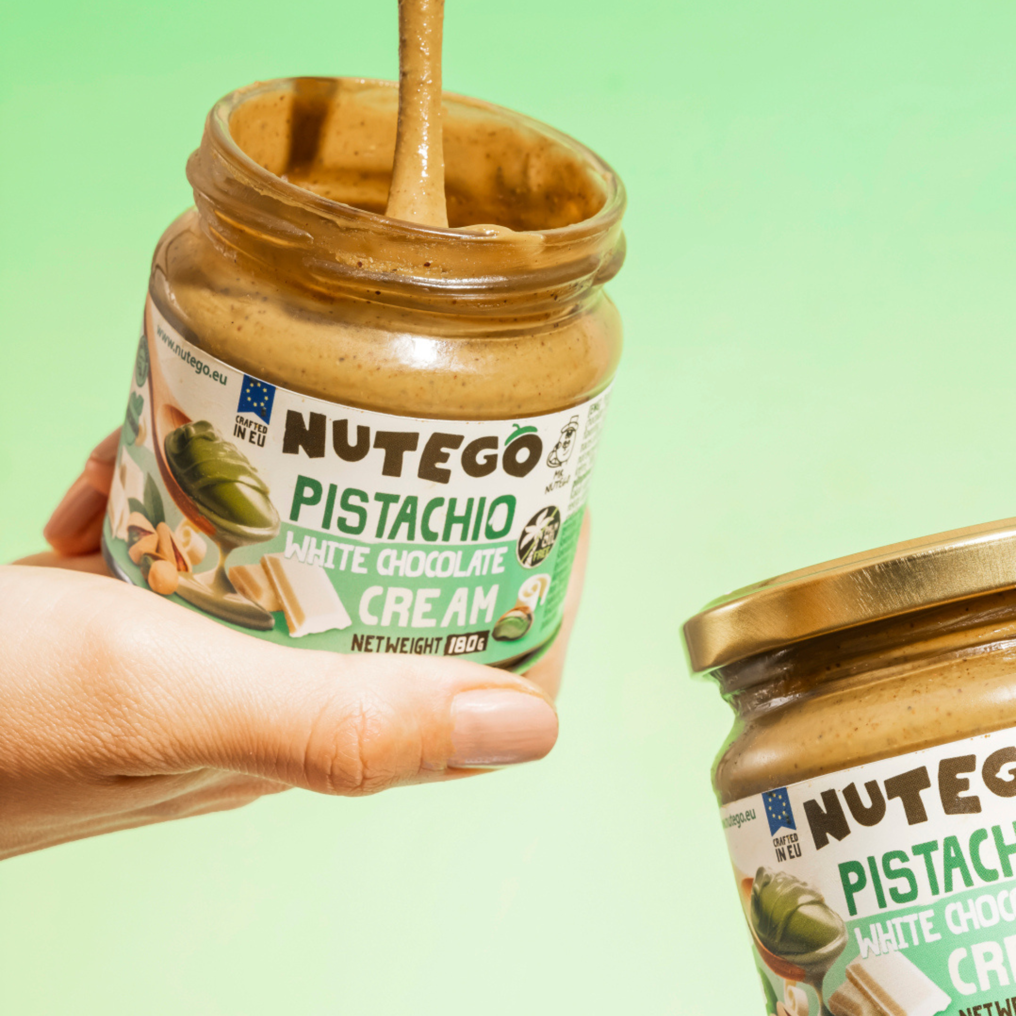 Pistāciju krēms Ar balto beļģu šokolādi