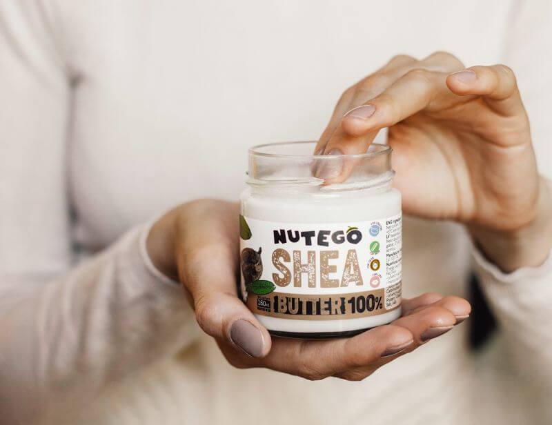 Nutego "SHEA" sviests ir 100% dabīgs produkts, kuru lieto kā kosmētikas, ārstniecības un pārtikas produktu