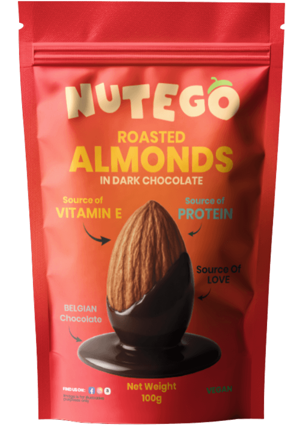 Nutego Grauzdētas mandeles tumšajā šokolādē 100 g